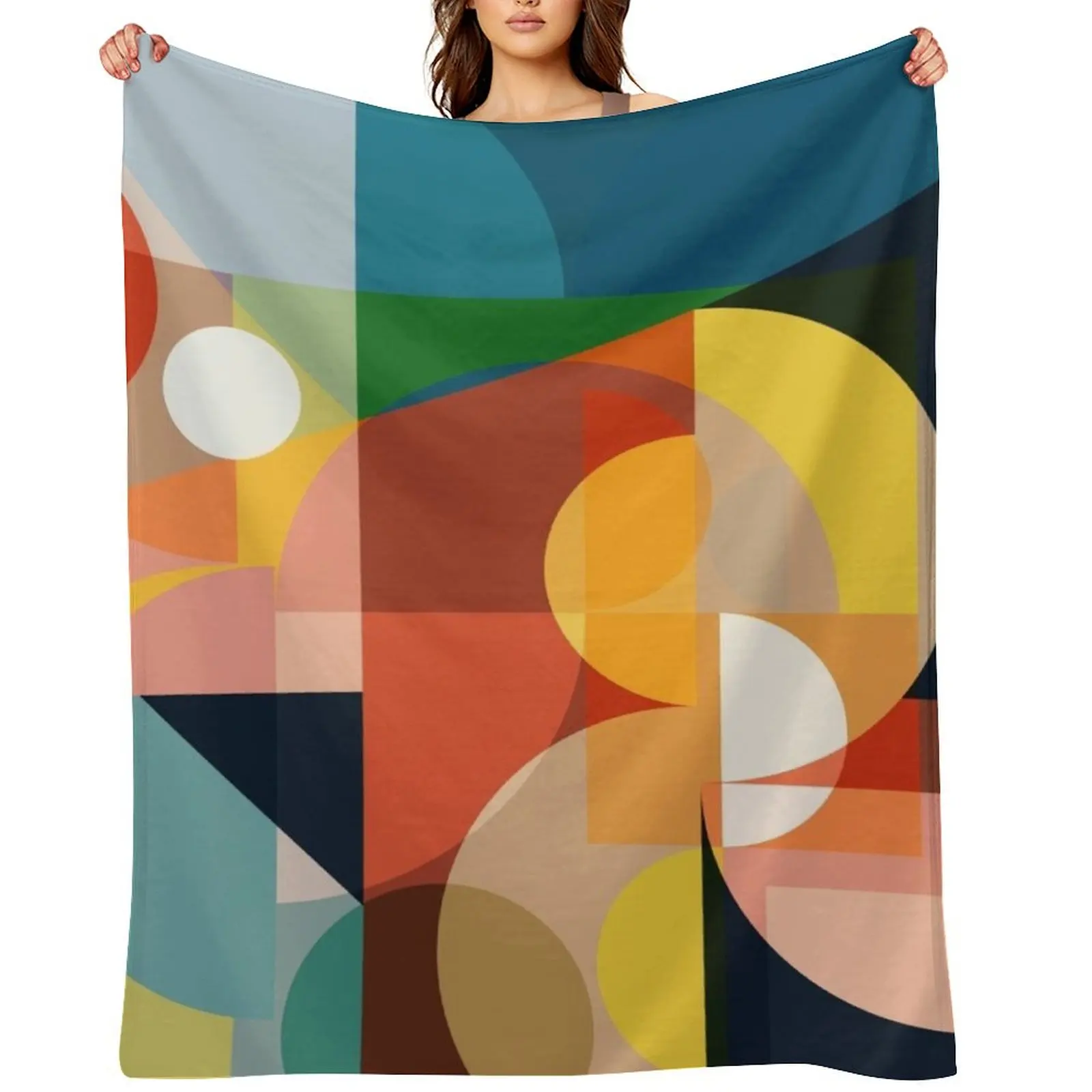 

Mid Century Design 4 Throw Blanket Camping Sofa Quilt Soft Plaid Sofa Blankets