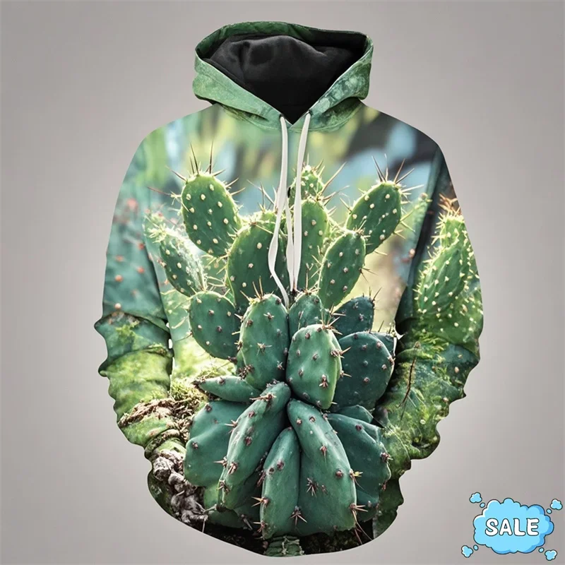 

Harajuku 3D Desert Plants Saguaro Print Hoodies Cactuses Graphic Hooded Sweatshirts Kid Funny Streetwear Pullovers Mens Clothing