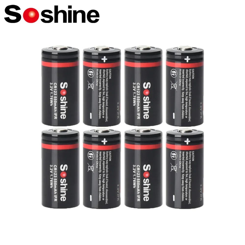 CR123 16340 LiFePO4 Lithium Iron Phosphate Battery 3.2V 550mAh Rechargeable 2000 Cycle For Flashlight Headlamp Mini Fan - view 2