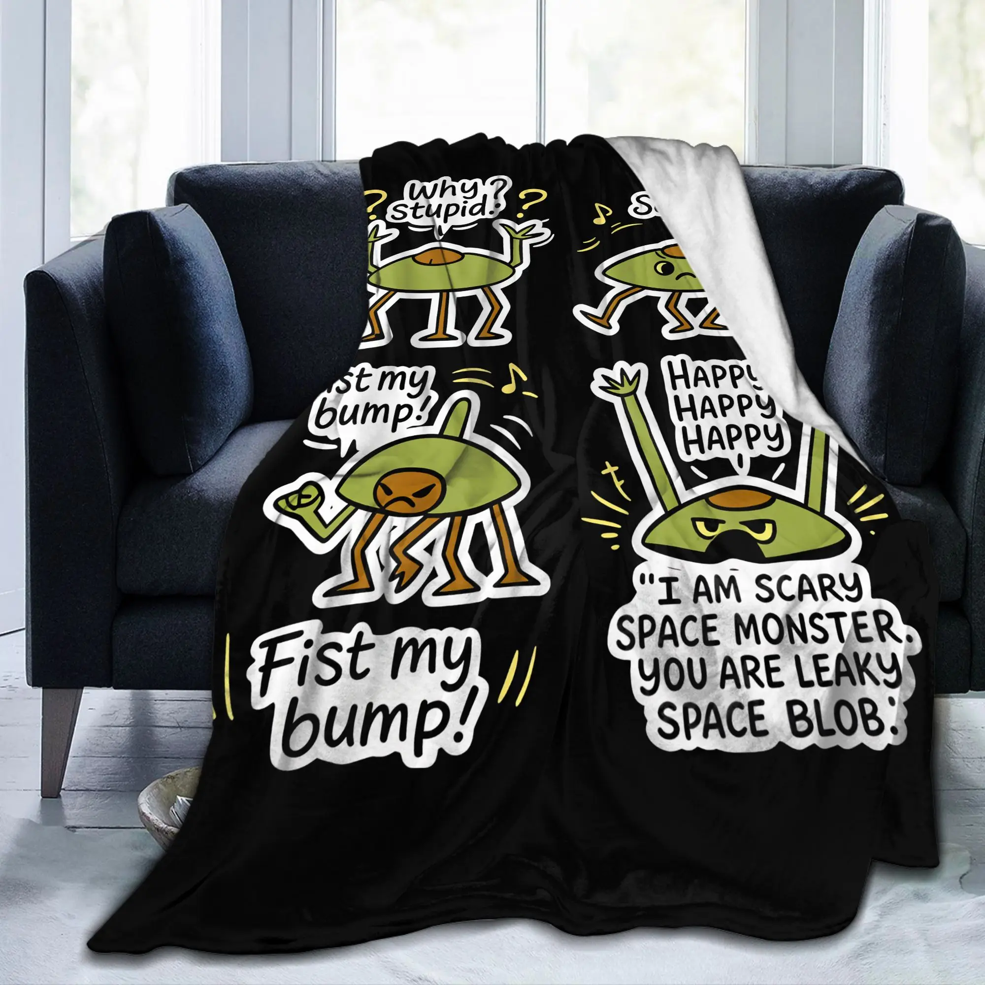 Project Hail Mary Eridani-Rocky Flannel Blankets Funny Meme Vintage Throw Blanket for Home Lightweight