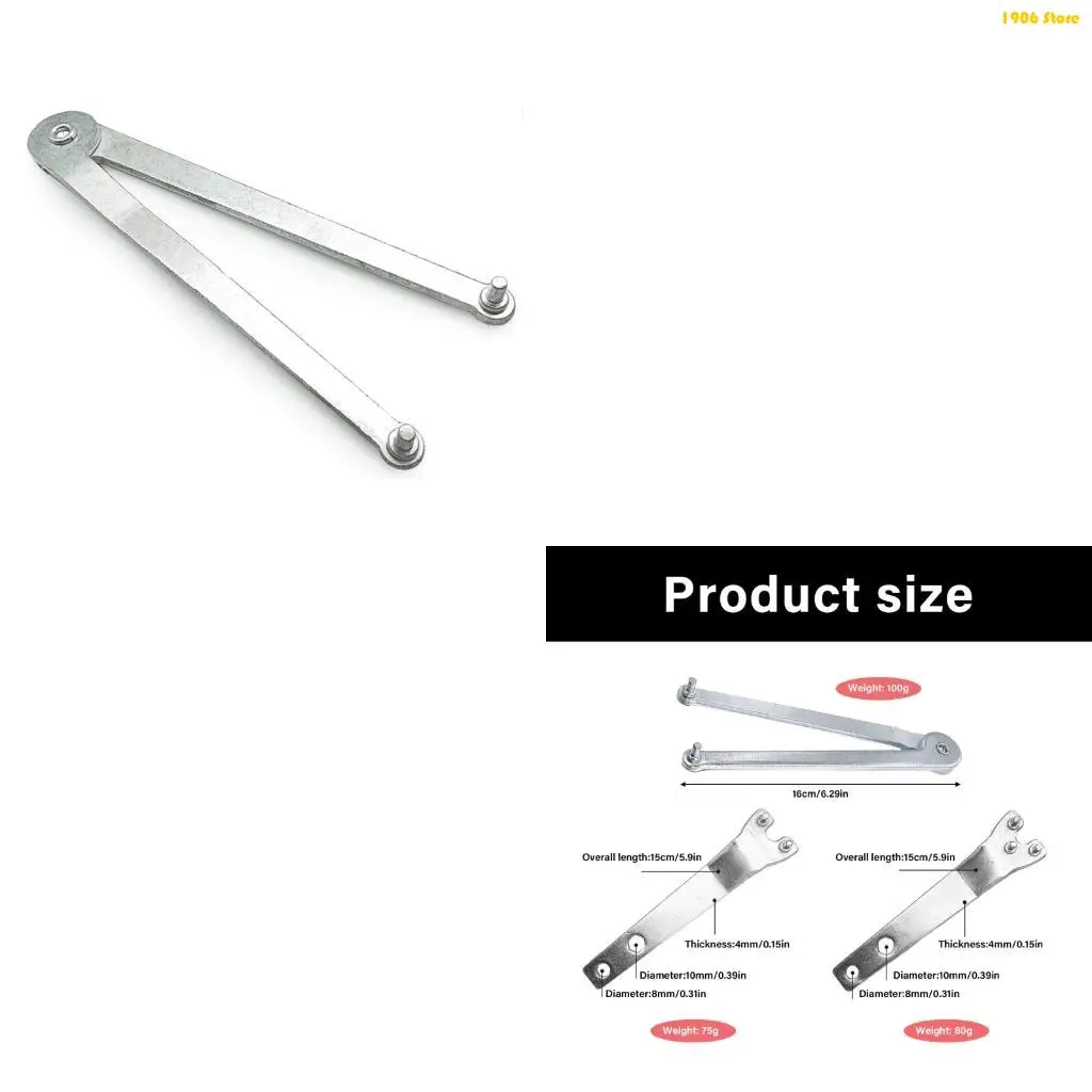 U1JB Heavy dutys 45# Steel Grinder Wrench Spanner Compatible for Various Grinder Models And Workshop Applications