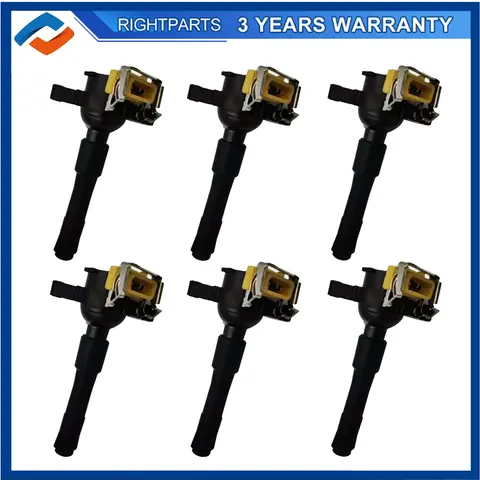 6PCS New Ignition Coil For BMW E46 E39 X5 E36 325 330 328 525 740 M3 UF300 12131703825 12131703227 2131748017