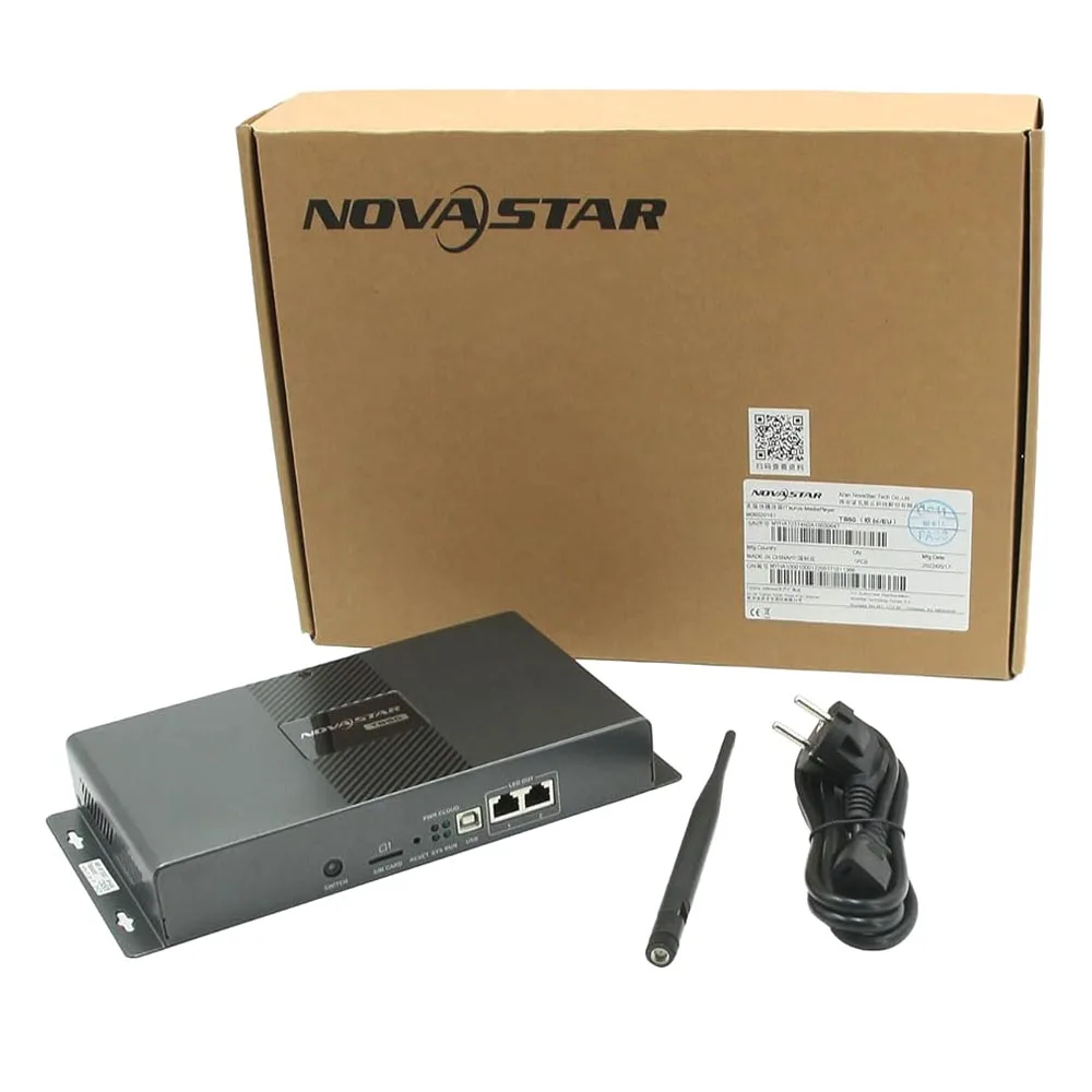 “NovaStar TB50: Advanced Multimedia Player for Full-Color LED Displays with Cloud Control and Intelligent Content Management”