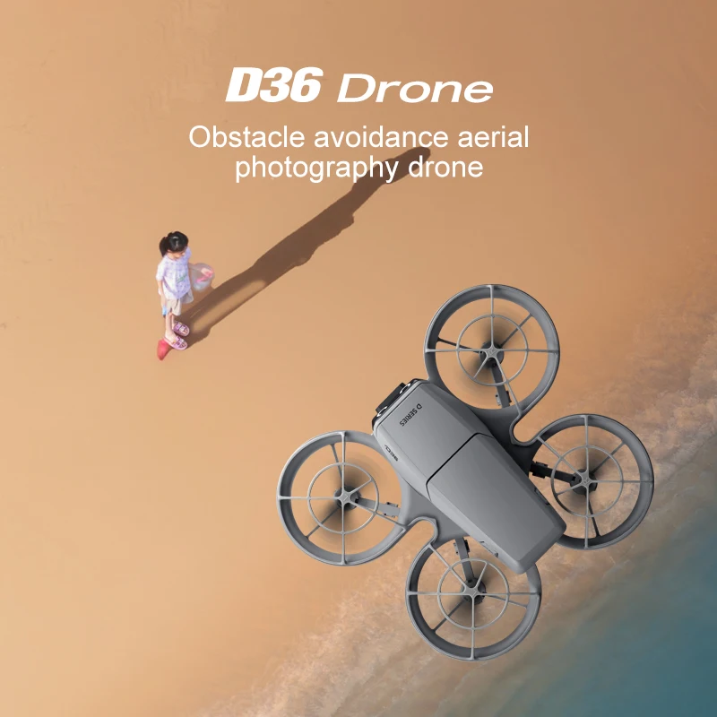Original D36 Drone 4K HD 8k Triple Camera FPV Brushless Motor Obstacle Avoidance Foldable RC Quadcopter Professional Aerial