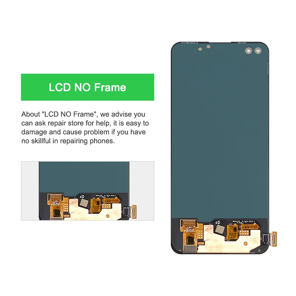 6.43\'\' For Oppo Reno 4 lite CPH2125 LCD Display Touch Screen Digitizer Replacement, For Reno4 4G/Reno 4F A93 4G Display