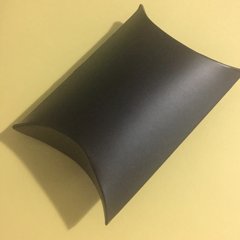 

50pcs Pillow Kraft Paper Candy Bag Party Favor Black Baby Durable Jewelry Packaging Gift Party Favor Candy Bag Container