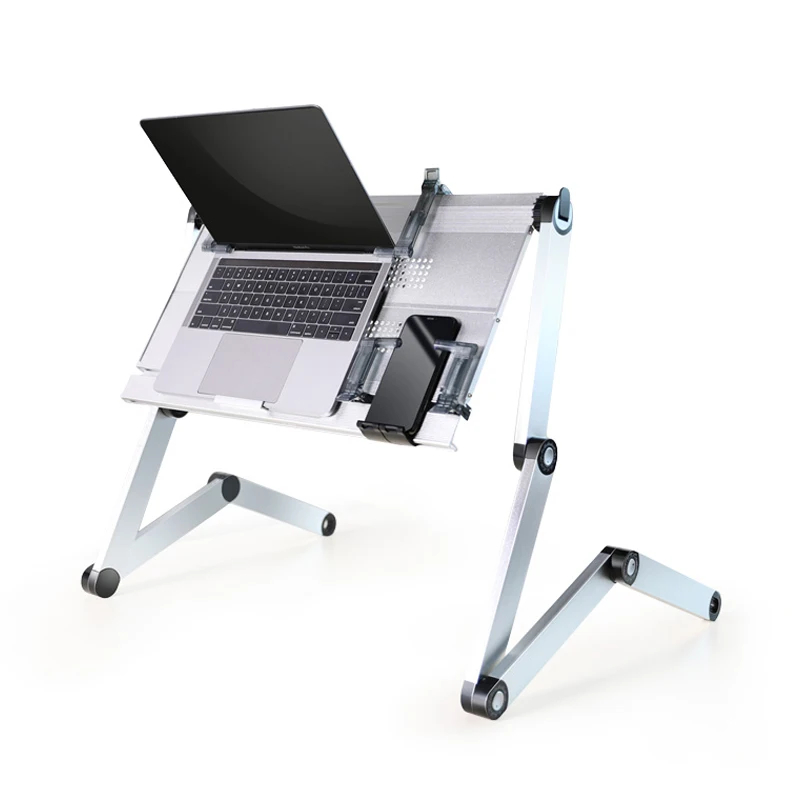 

Laptop Stand Portable Computer Laptop Mount Aluminum Laptop Folding Desk Bed Table Ergonomic Aluminum Alloy Foldable Table