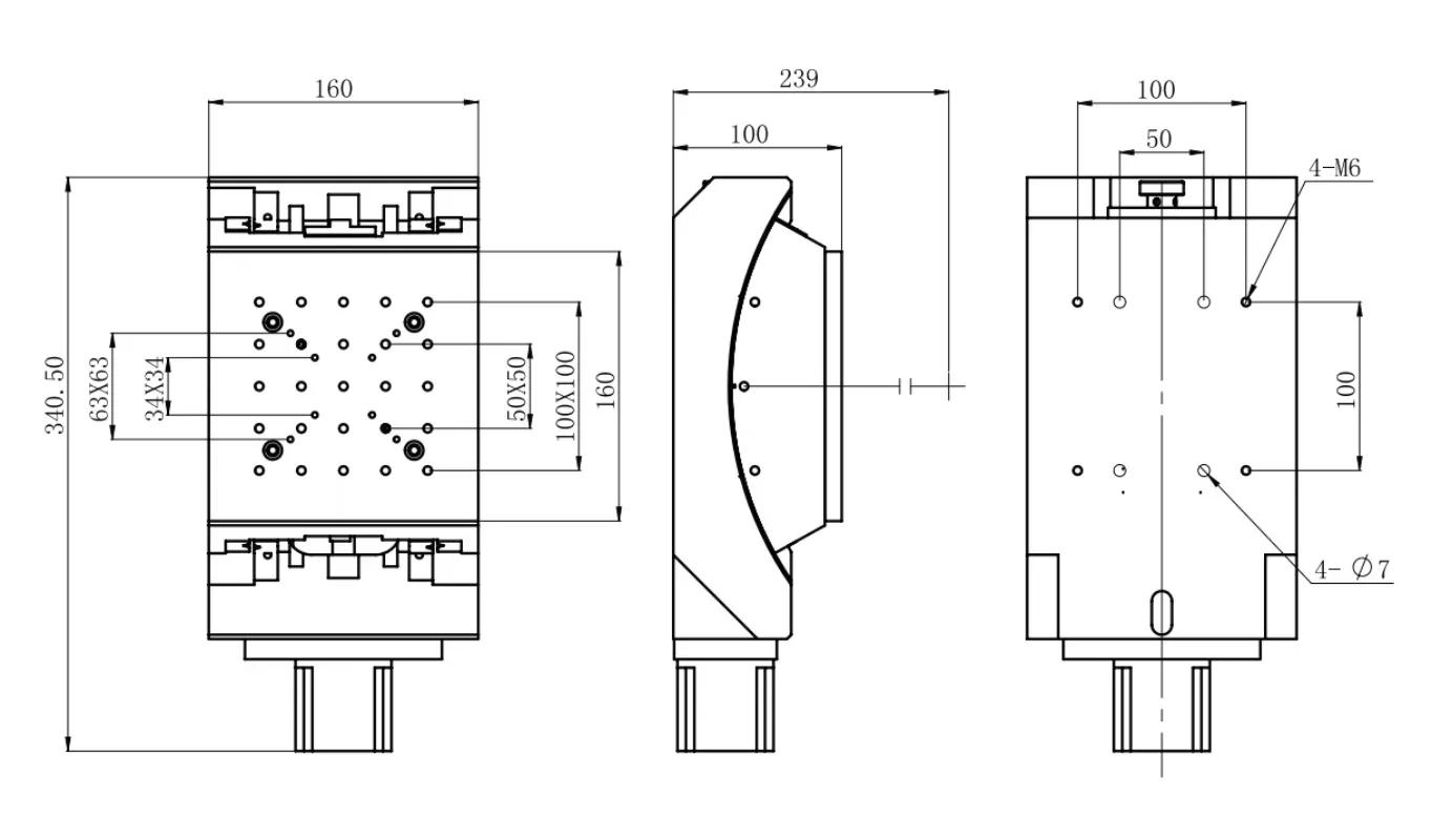 

LSDJ-15HW-02 Customizable OEM Aluminum Motorized Goniometer and Tilting Stages Platform Size 160x160mm Adjusting Range 15 Degree