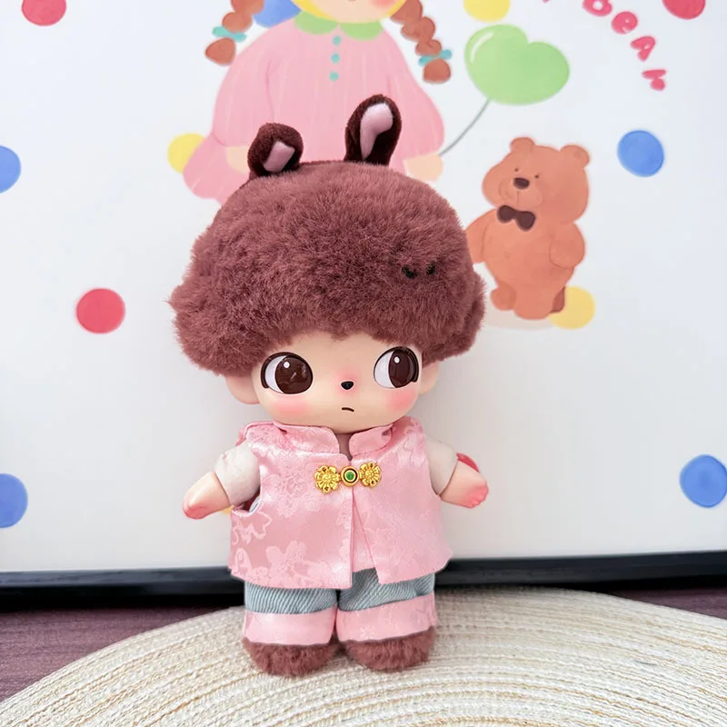 

DIMOO WORLD Doll Decor Accessories Outfit - 15/17cm Labubu Clothes Elegant Chinese Style Set With Bunny Ear Headband