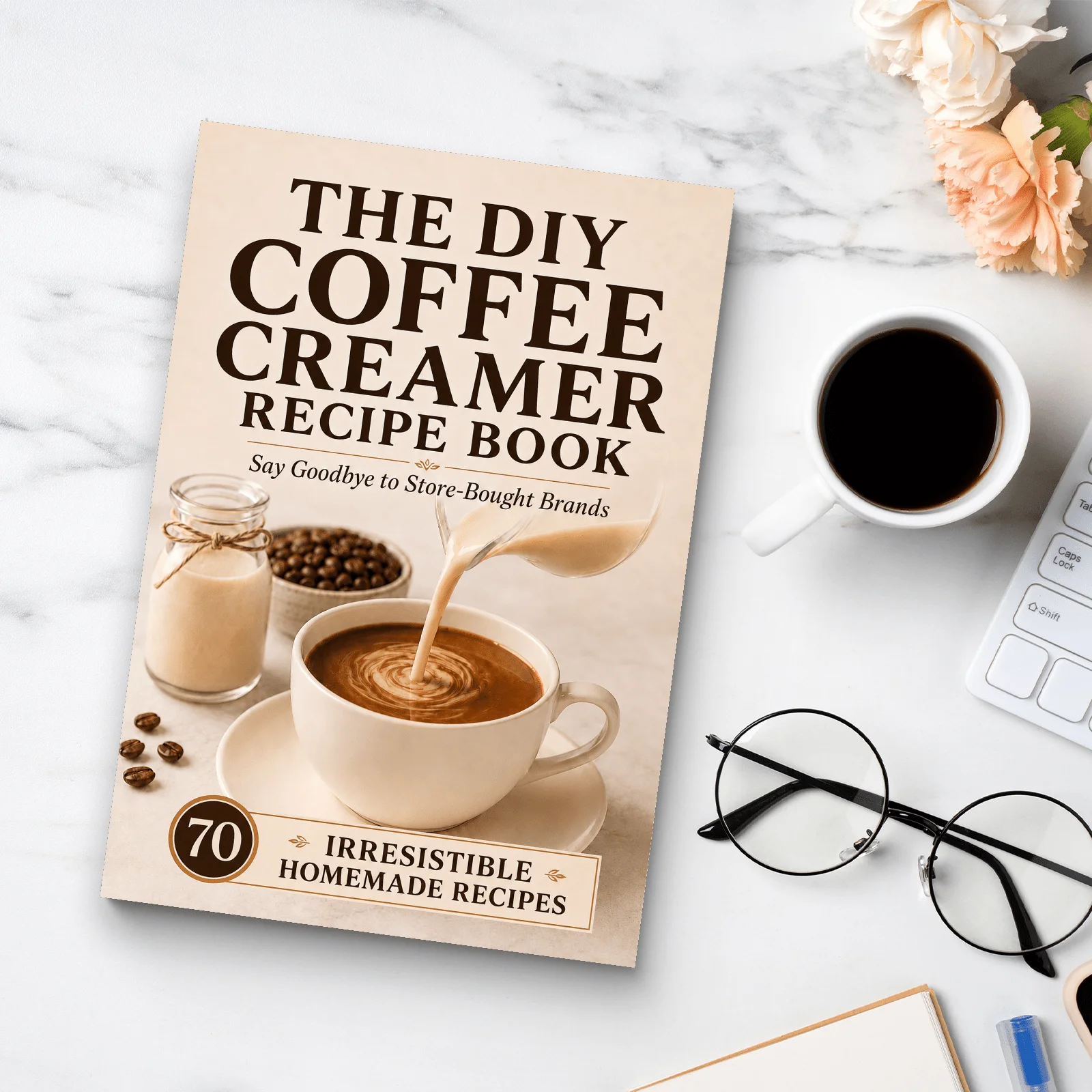 DIY Coffee Creamer Recipes, 70 Homemade Classic and Creative Flavors for Hot or Iced Coffee