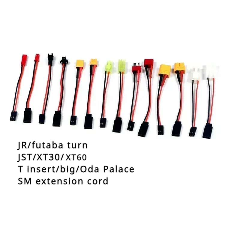 5/10/50Pcs/lot T Plug JST XT30 XT60 JR Tamiya EC3 Deans Plug Male Female Cable Converter wire length 10CM 22AWG silicone wire