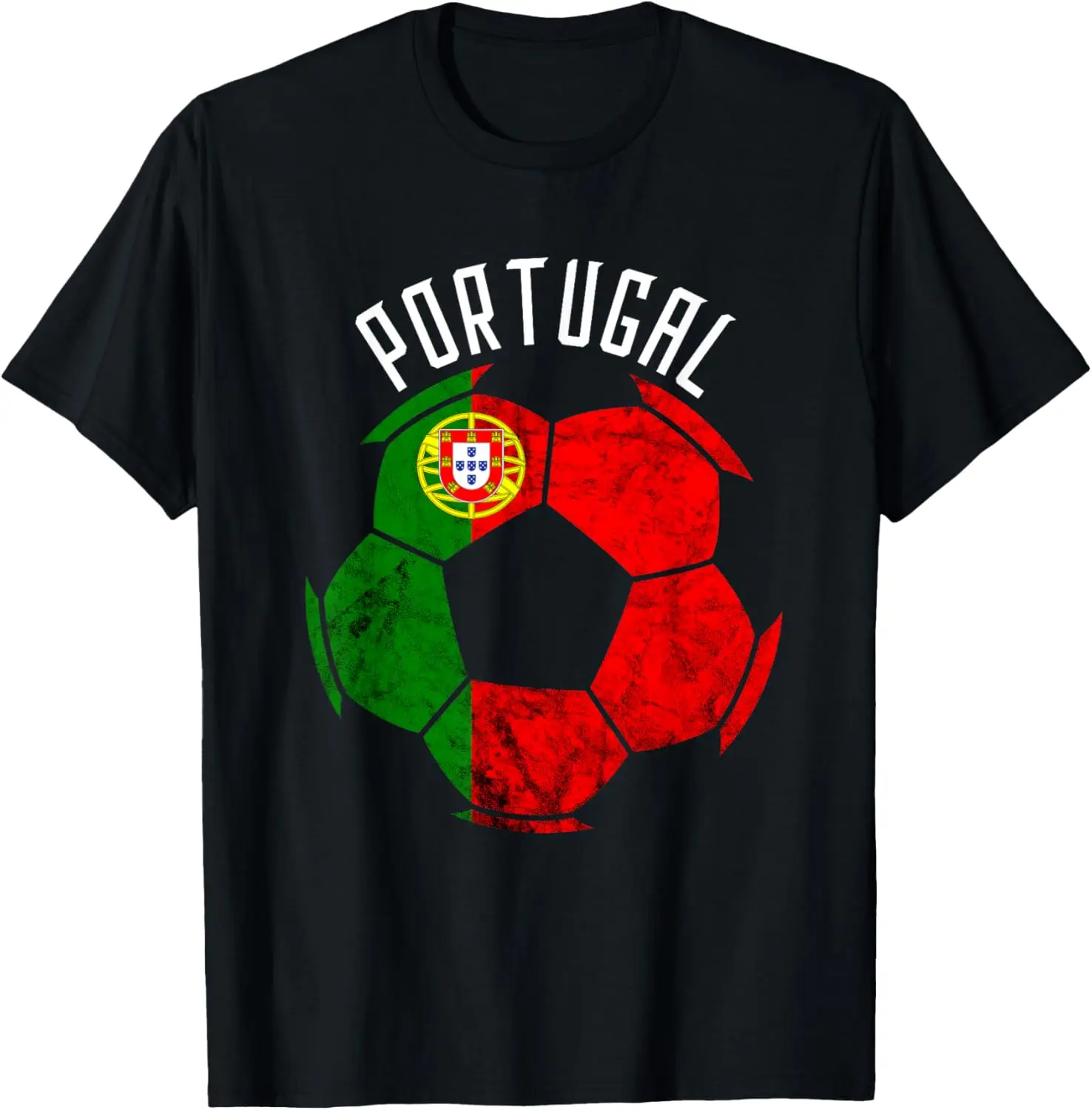

Portugal Flag Portuguese Pride Portuguese Soccer Player Ball T-Shirt,100% cotton
