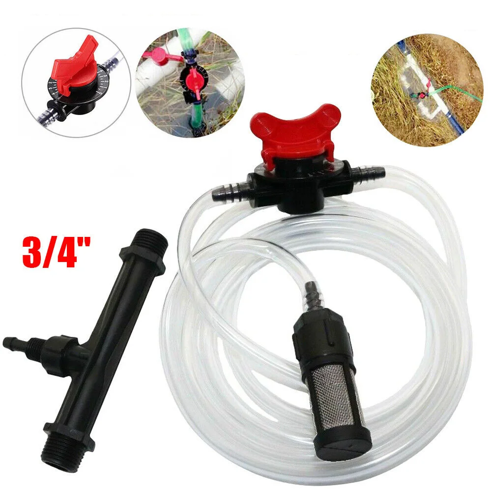 

3/4" Garden Irrigation Device Venturi Fertilizer Injector Water Tube Set Fruit Tree Drip Irrigation System Fertilizer Irrigator