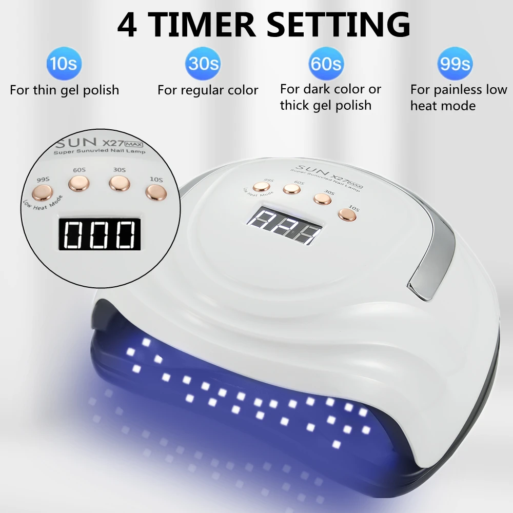 ZON X27 MAX Nieuwe Nageldroger UV LED Nagellamp 81 Kralen Gel Nagel Sneldrogend Curing Light Manicure Machine Art Salon Tool