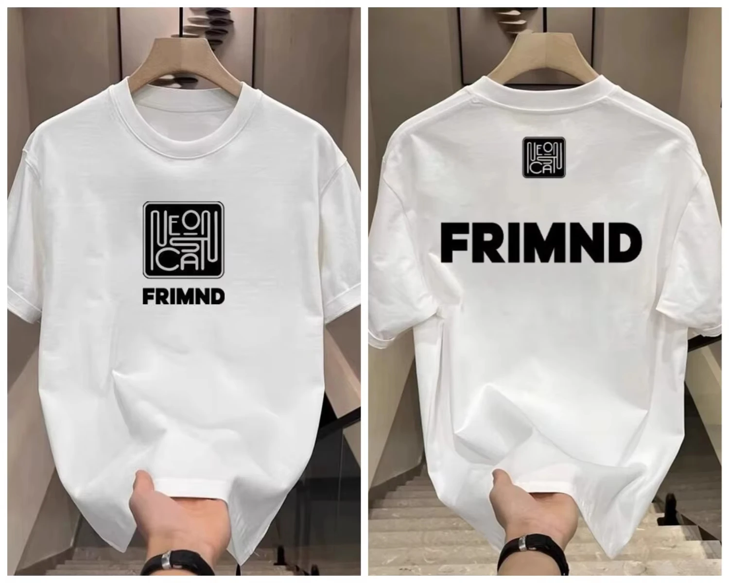 2026 Pure Cotton Fashion American Cool and Stylish T-shirt with Trendy Print, Summer Round Neck Versatile Short Sleeve Top