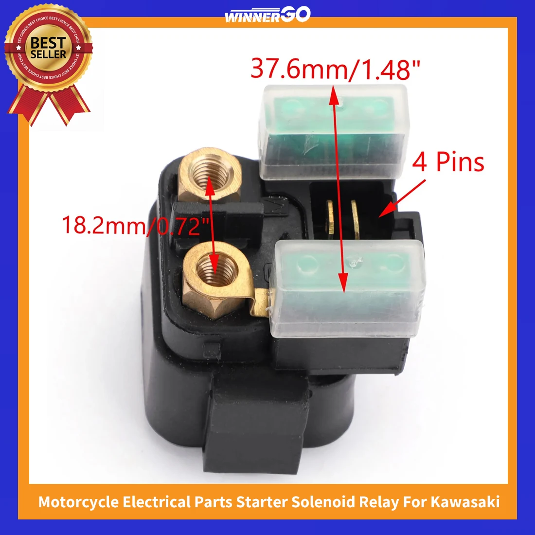 Motorcycle Electrical Parts Starter Solenoid Relay for Kawasaki Ninja Versys 650 Z400 Ninja300 EX300 ER-6N Ninja250 300