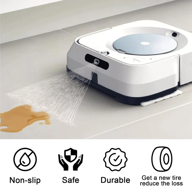 Замена колесных шин AT17 для iRobot Braava Jet M6 (6110) (6012) (6112) (6113) Ultimate Wi-Fi Connected Robot Anti-Slip