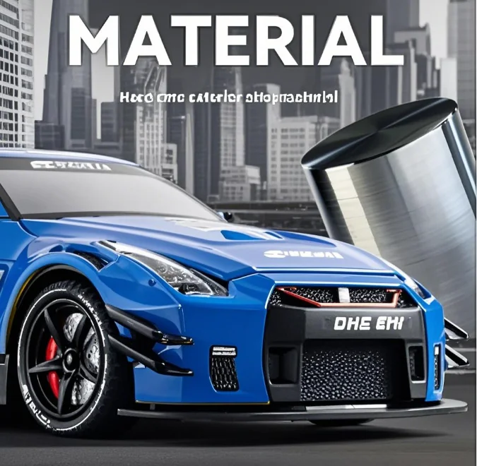 1:24 Nissan GTR R35 Skyline Ares Sportwagen Spray Legierung Druckguss Modellauto Sound & Licht Klassische Sammlerstücke Geburtstagsgeschenke