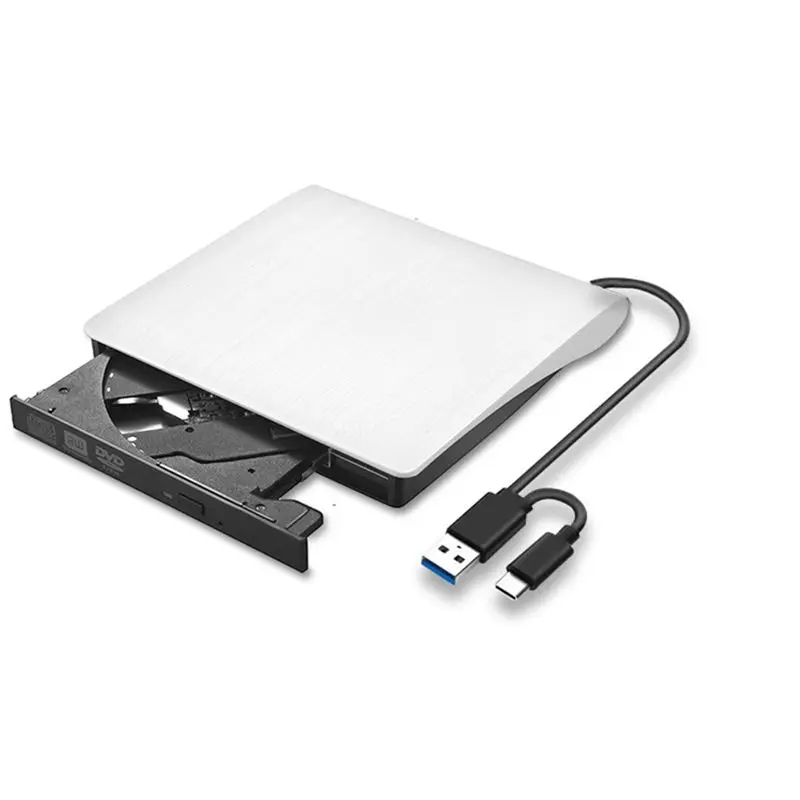 AC57-USB 3.0 SATA External DVD CD-ROM RW Drive Enclosure 5Gbps High-Speed 12.7Mm Optical Drive Case For Laptop Desktop