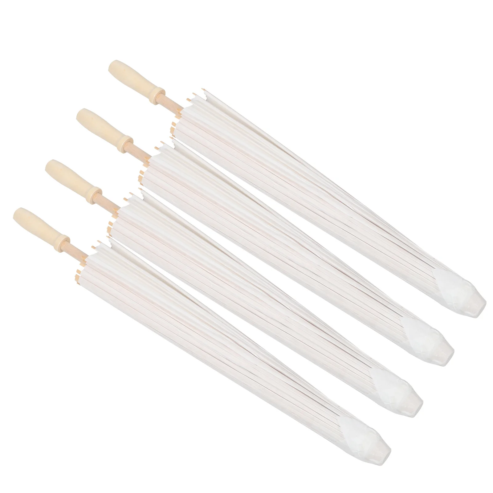 4 قطعة مظلة ورقية زيتية فارغة 33 بوصة بيضاء كبيرة المظلة الصينية Diy بها بنفسك ديكور الزفاف دش حفلة التصوير في الهواء الطلق #2