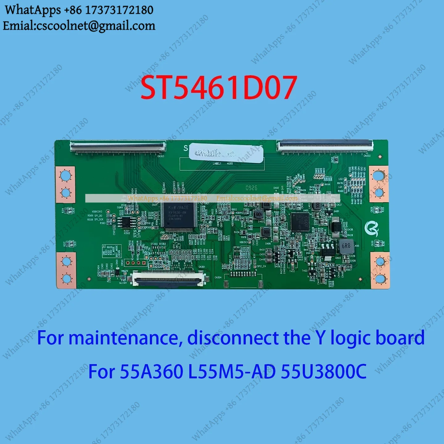 JS01 Logic Board ST5461D07-7-C-6 Broken Y for 55A360 L55M5-AD 55U3800C