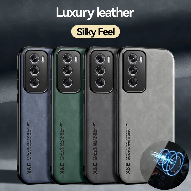 Shockproof Case for OPPO Reno 12 Pro 5G Reno11 Pro 11 F 11F Protective Cover Magnetic Car Holder Phone Coque Fundas Capa