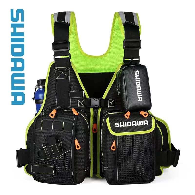 New Outdoor High Buoyancy Vest, Sea Fishing Life Jacket, Fishing Vest, Adult Multi-functional Water Sports Swimming Life Jacket