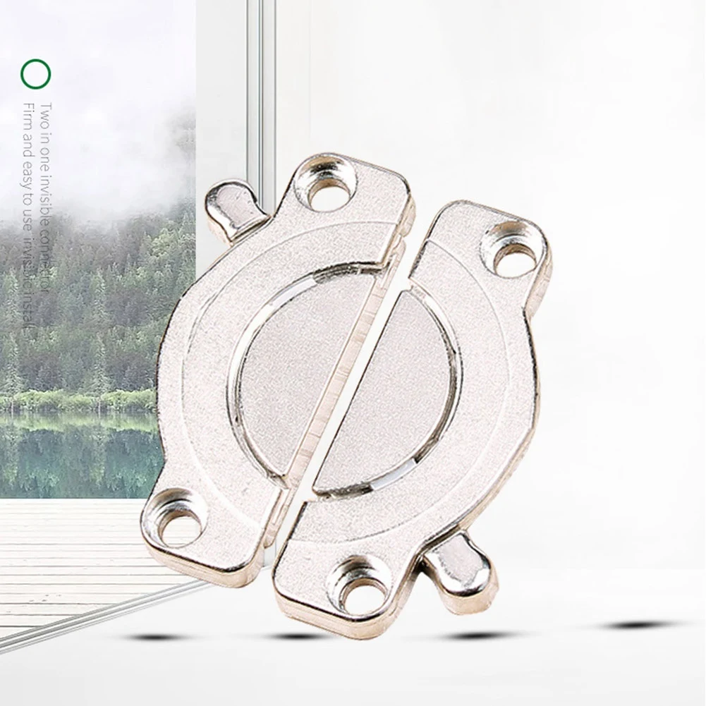 ABCA-Desktop Assemble Connector Zinc Alloy Fasten Connector Extrusion Hinges Invisible Concealed Barrel Hinge Bearing