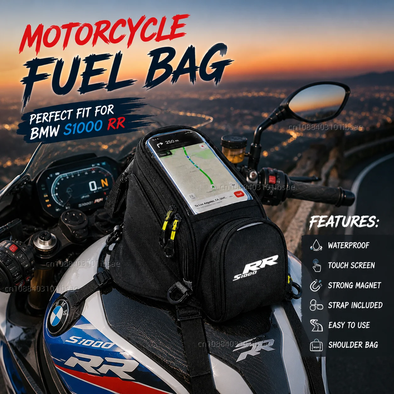 NEW Universal Magnetic Fuel Tank Bag Motorcycle Phone Navigation Pack For BMW S1000 RR S1000RR S 1000 RR 2019-2020 2021 2022