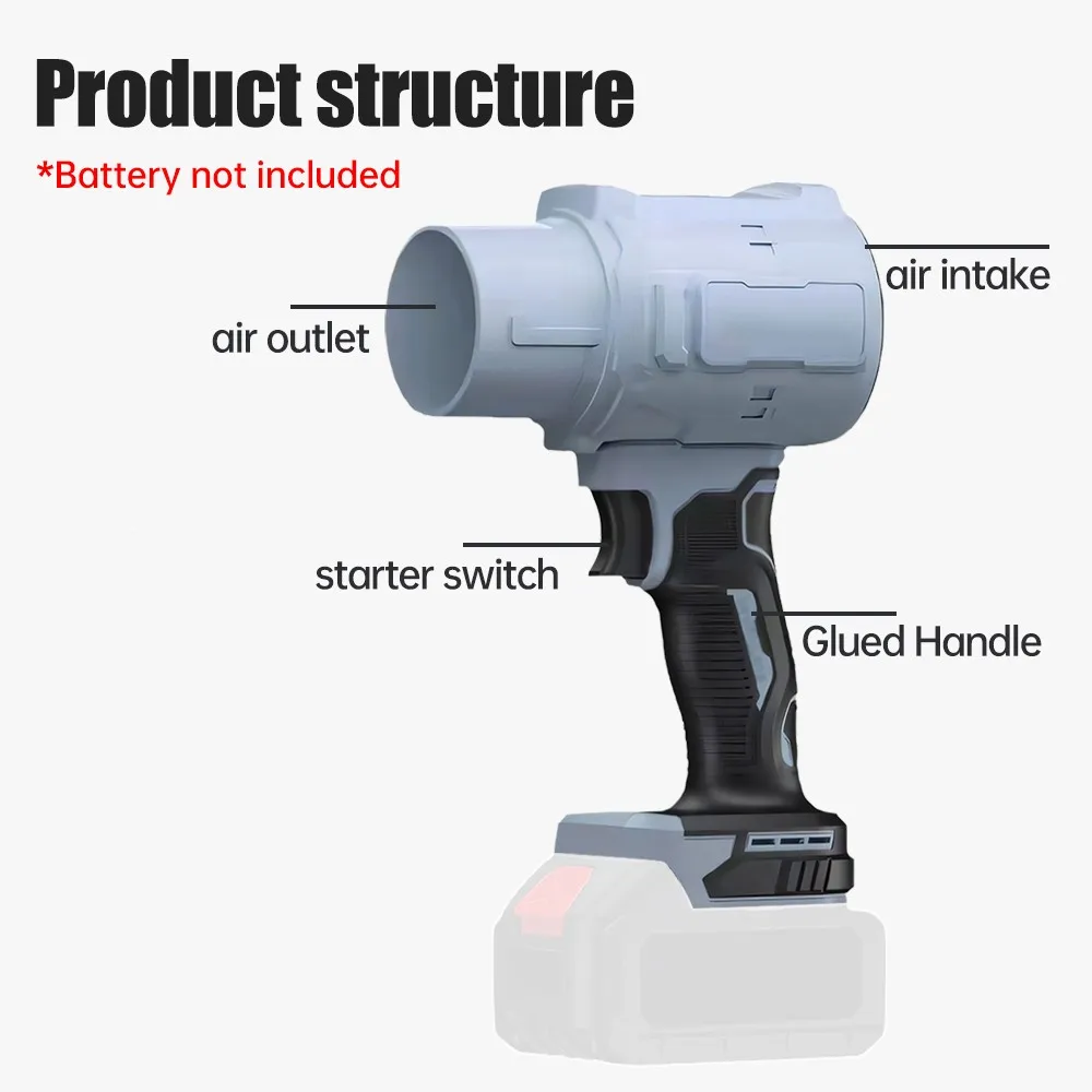 

Turbo jet fan 300000RPM Mini Turbo Fan Electric Air Duster 200m/s wind speed Violent Turbo Blower Car Dryer Tool for Makita 18V