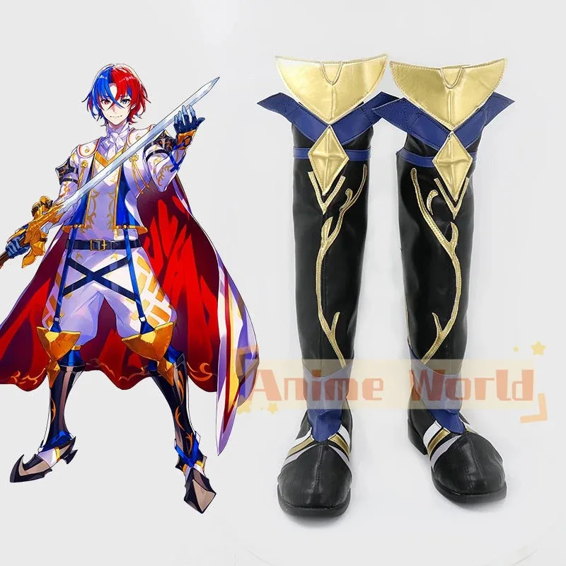 Sepatu Cosplay Alear Protagonis Pria Fire Emblem Engage 2025 11, Boots Karnaval Halloween, Dibuat Sesuai Pesanan