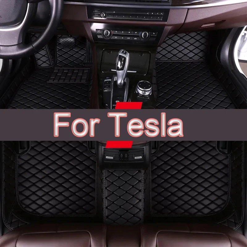 

Car Floor Mats For Tesla Model-3 Model-S Model-X model Y 5seat Car Accessories