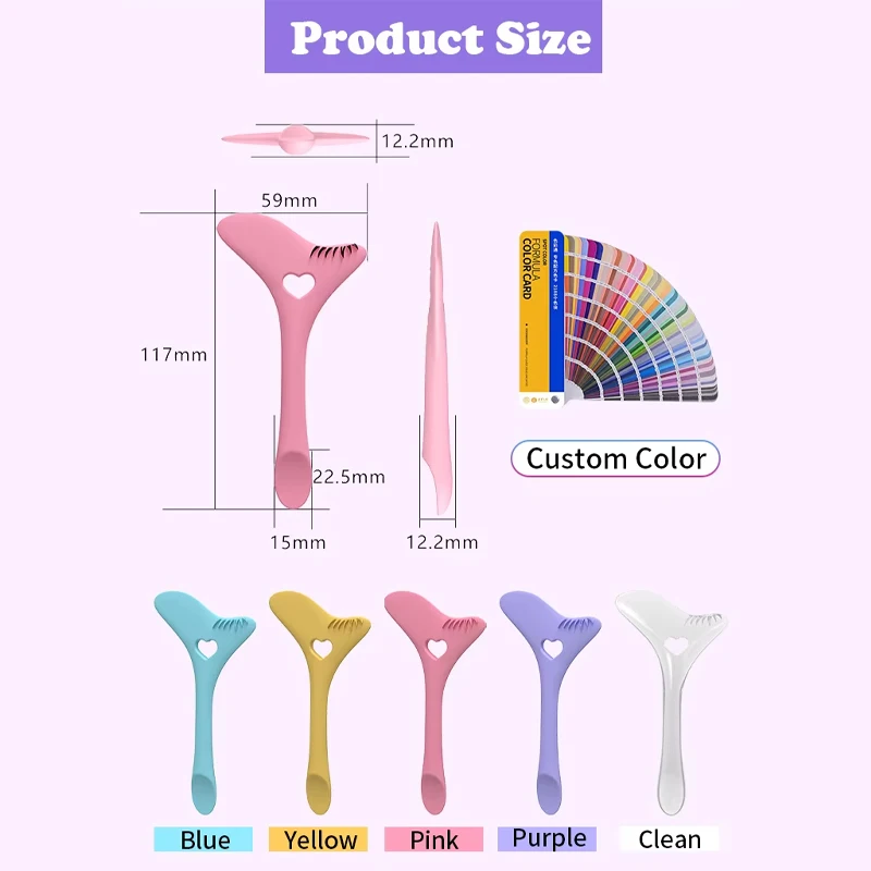 

Multi-Functional Template Silicone Material Makeup Tool Eyeliner Pen Aid Marscara Drawing Lipstick Reusable Makeup Template Tool