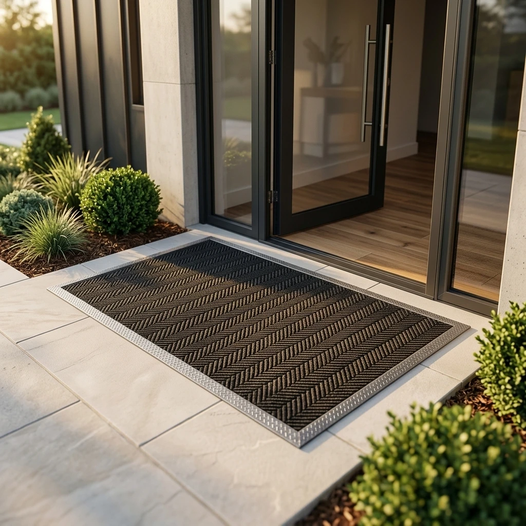 Premium Heavy Duty PVC Door Mat with Non Slip Surface High Quality Waterproof Indoor Outdoor Dirt Trapper Easy Clean Commercial