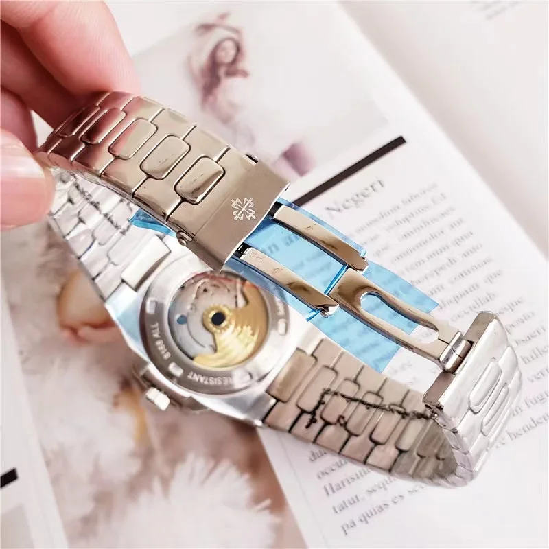 2024 New Luxury Top Brand Automatic Men Mechanical Movement Luminous Stainless Steel Business Reloj Hombre Baratos Watch