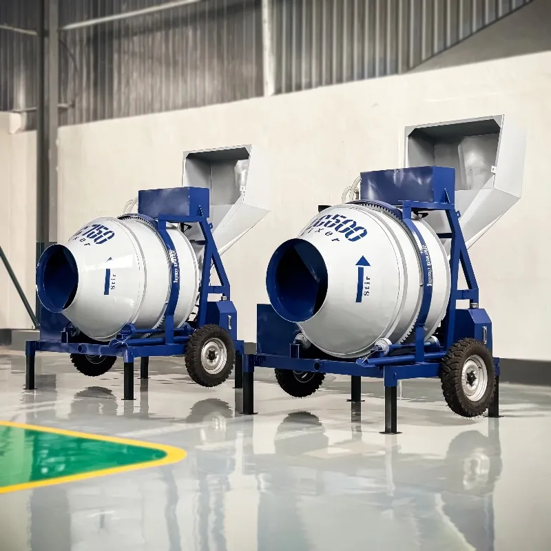 Best  Concrete Mixer For Rural Construction Mobile Diesel 350L Cement Mixer With High Ground Clearance Wheels