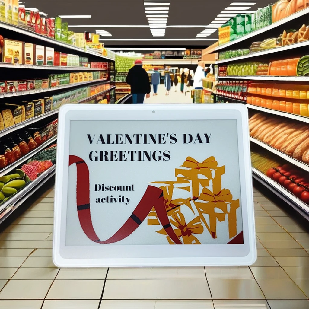 Durable E-Ink Digital Price Tag System Electronic Shelf Label for Indoor Retail Store Use 1 Year Warranty