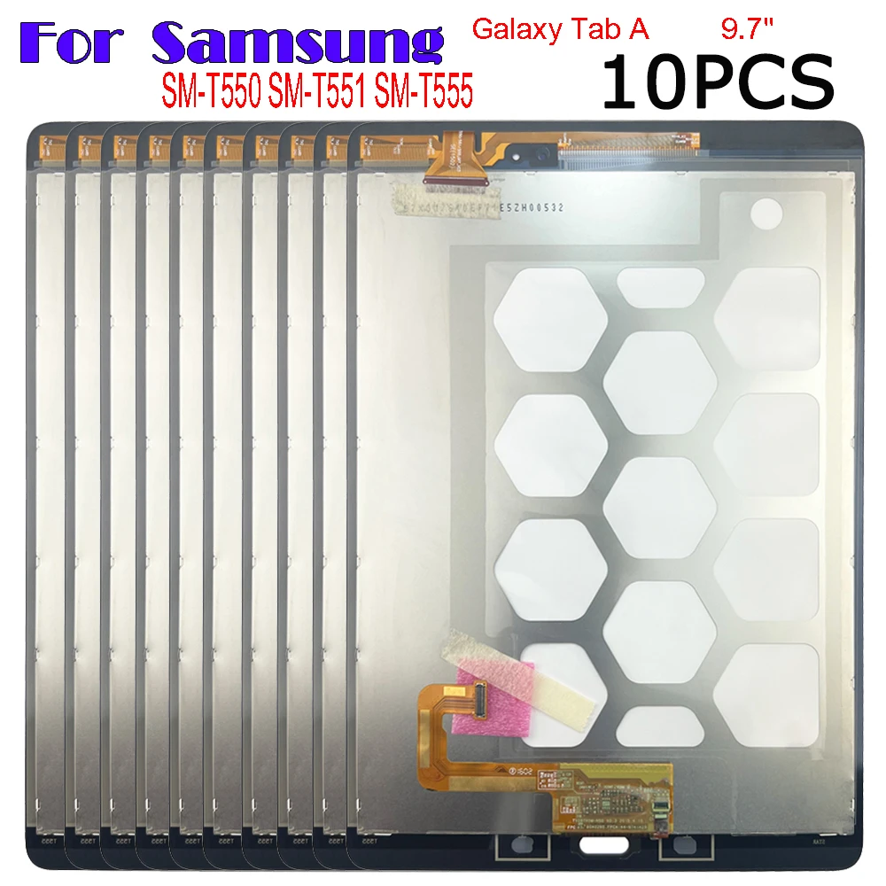 

10PCS Test For Samsung Tab A 9.7 SM-T550 SM-T555 T550 T551 T555 LCD Display Touch Screen Digitizer Assembly