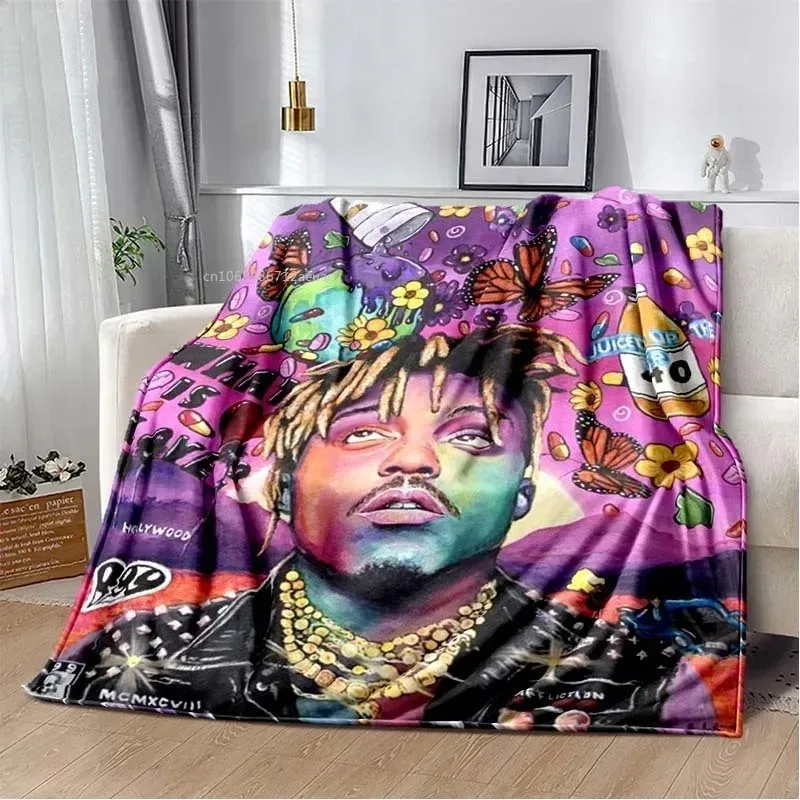

SFG96Album Rapper Juice Wrld 999 Blanket Poster Art Printed Flannel Blanket Soft Bedspread Sofa Warming Cover Gift for Music3Pn$
