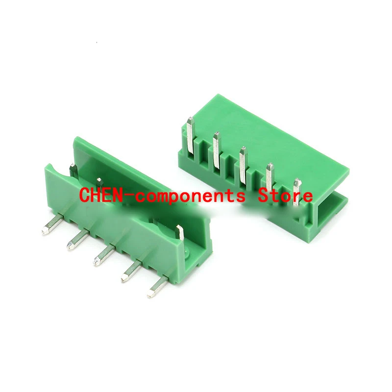 10PCS HT5.08 HT508R Curved Needle Socket 2P--8P Current 15A HT5.08MM Pluggable Terminals Connector plug suitable for HT508K plug