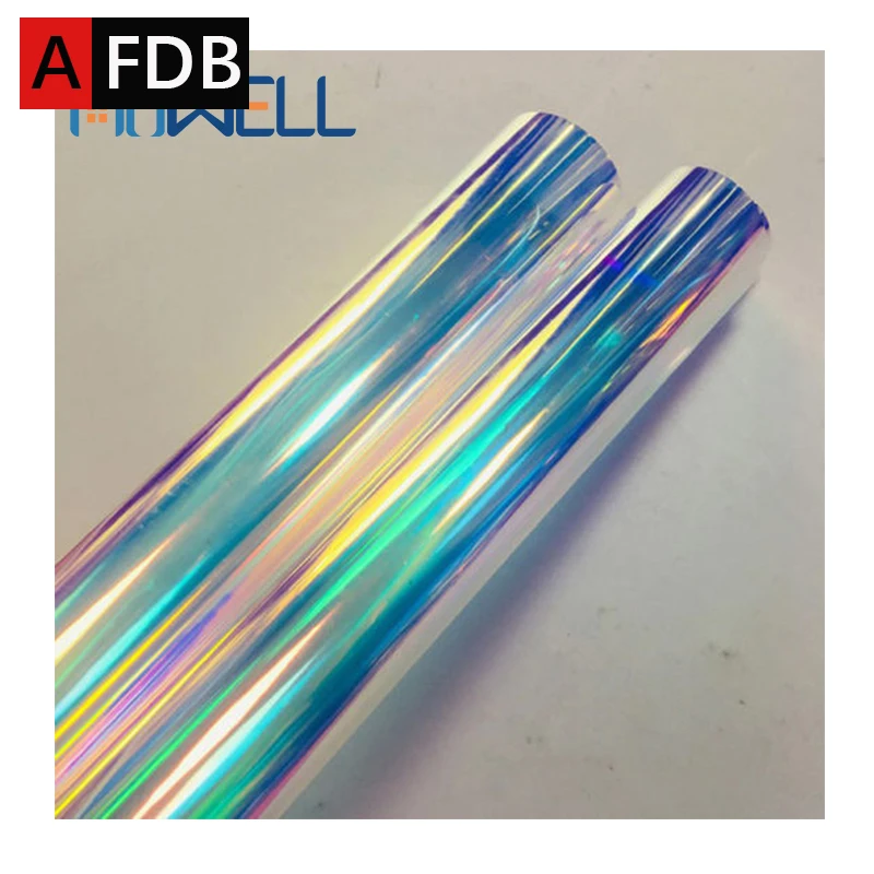 Decorative Iridescent Window Film Self Adhesive Glass Film Chameleon Rainbow Effect for Home Decal DIY Dichroic Window Sticker
