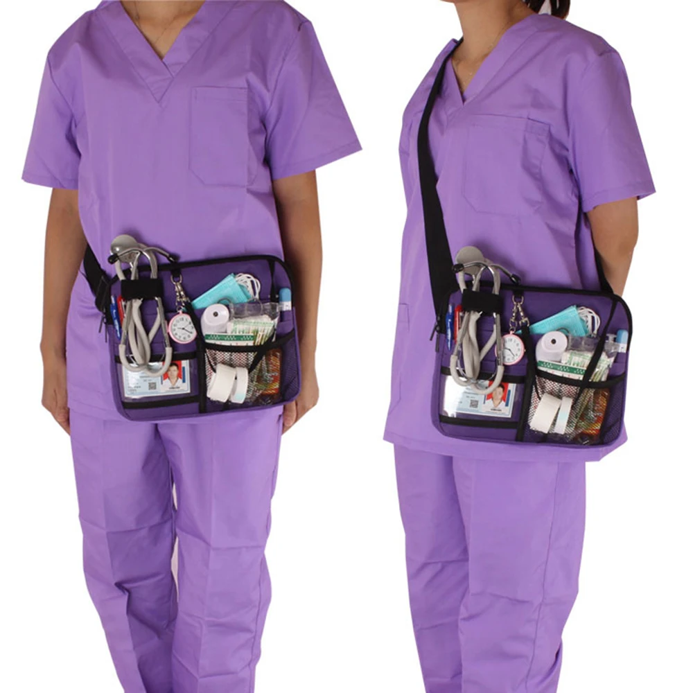 Large capacity multi-layer nurse tool storage bag, nurse waist bag supply toolkit, doctor nurse treasure portable waist bag