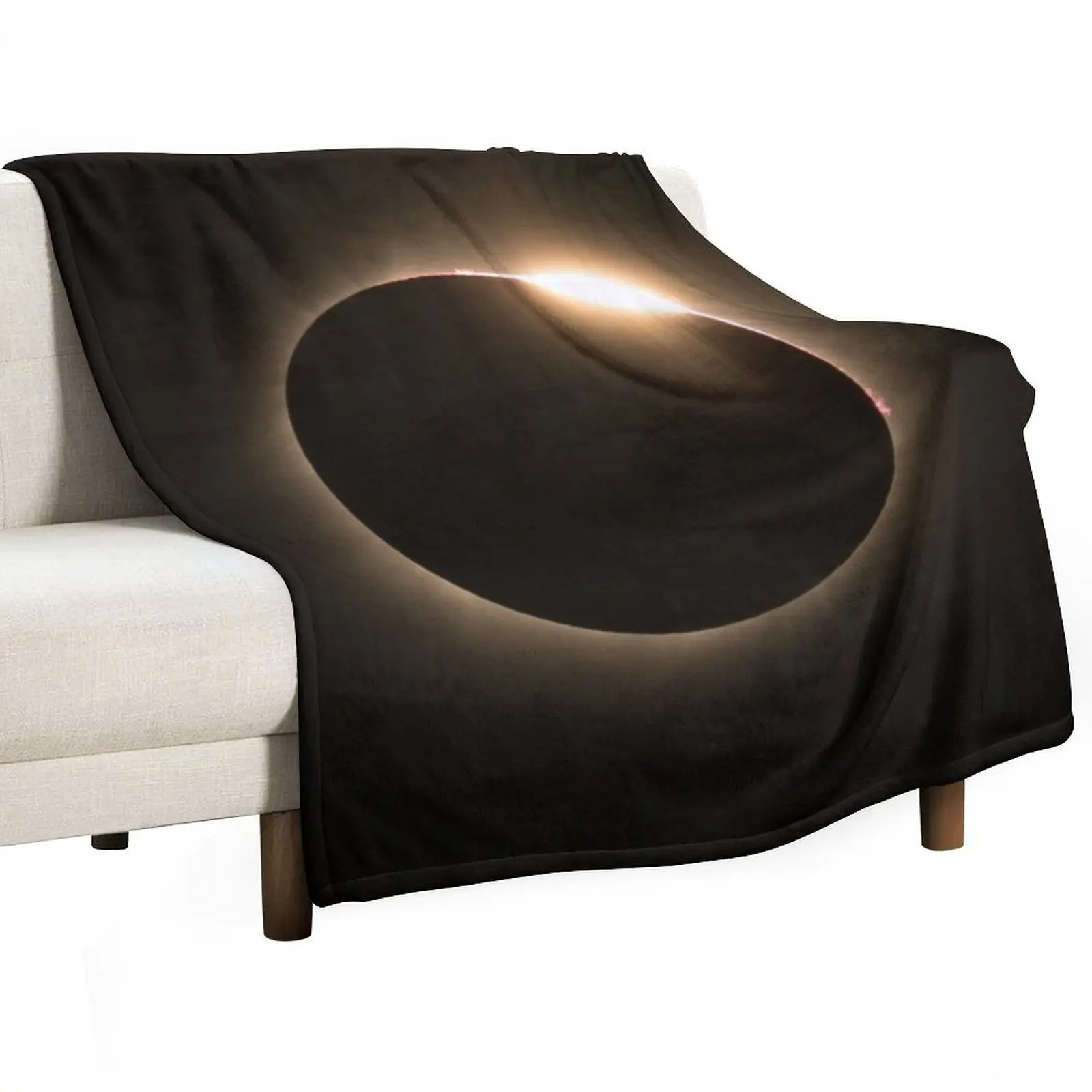 2017 Solar Eclipse - Diamond Ring Throw Blanket for sofa Thins Blankets