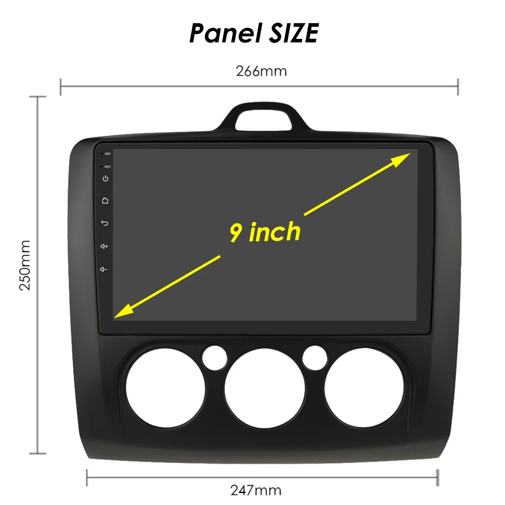 9 "Android 13 Auto radio GPS Stereo Für Ford Focus EXI ZU 2004-2011 Multimedia-player 4G Autoradio DSP Carplay 2din SWC Kopf Einheit – Detail 32