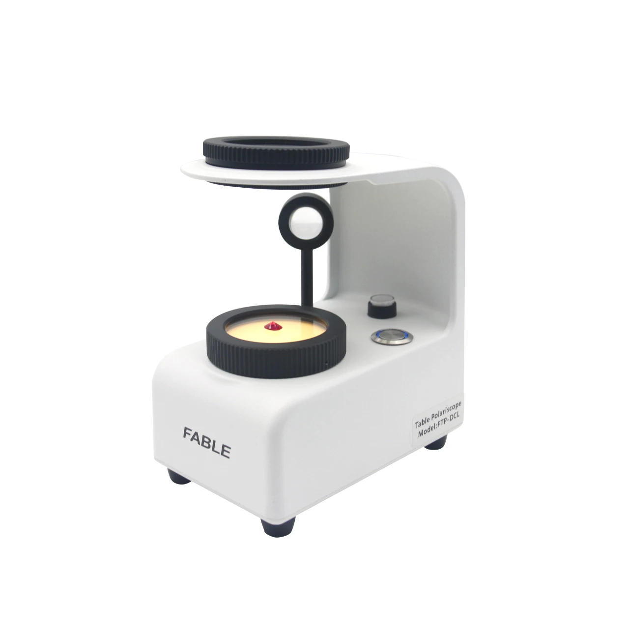 Professional Desktop Polariscope Equipment for Diamonds and Gems Metal Construction-for Jewelry Analysis FTP-DCL
