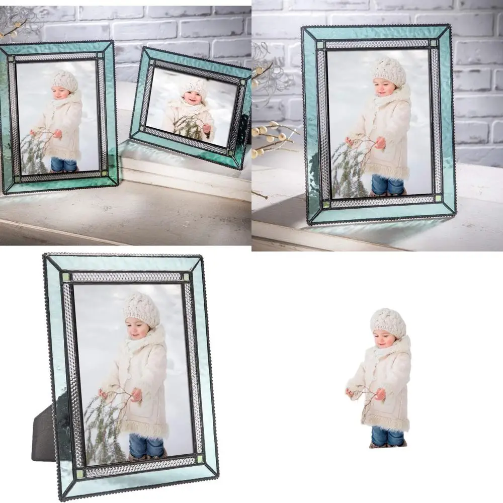 

Winter Turquoise 5x7 Picture Frame for Desk, Home Decor