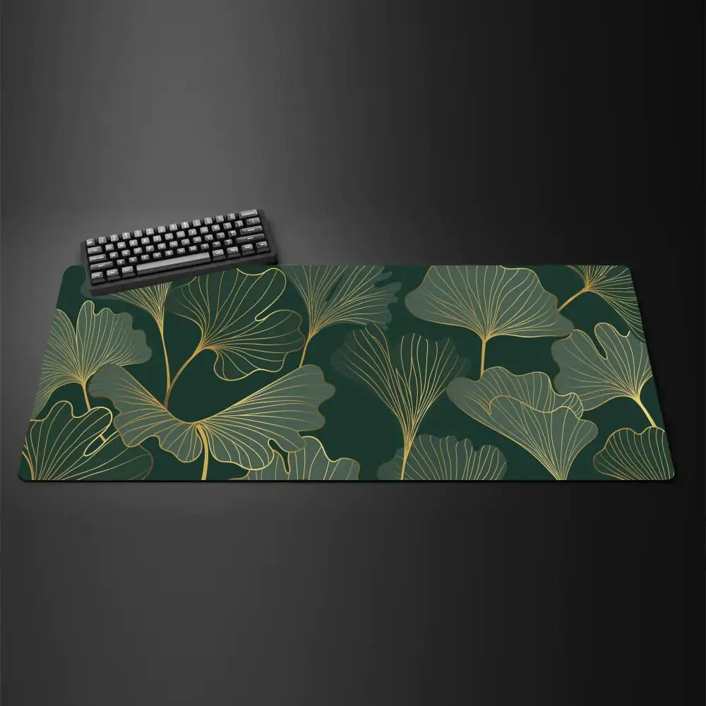 

Golden Ginkgo Leaves Mouse Pad Gamer Office Accessories Pc Cabinet Games Desk Mat Computer Desks Keyboard Gaming Mats