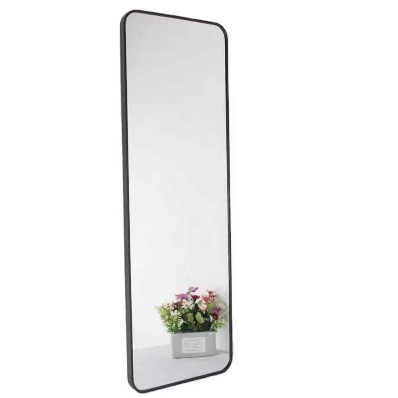 Modern Rectangular Anniversary Christmas Metal Frame Living Room Bathroom & Gym Floor Mirror