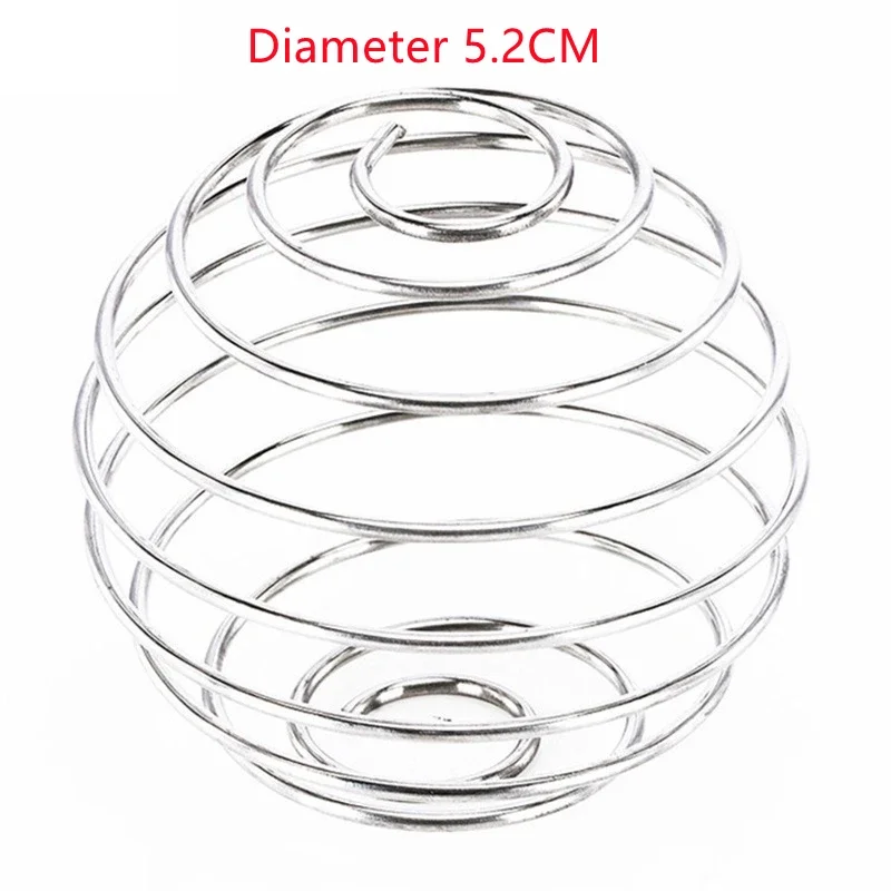Palla di agitazione per agitatore fitness di 2 dimensioni/Sfera miscelatrice per mescolare agitare la polvere proteica/Sfera a molla per frullatore con frusta in acciaio inossidabile
