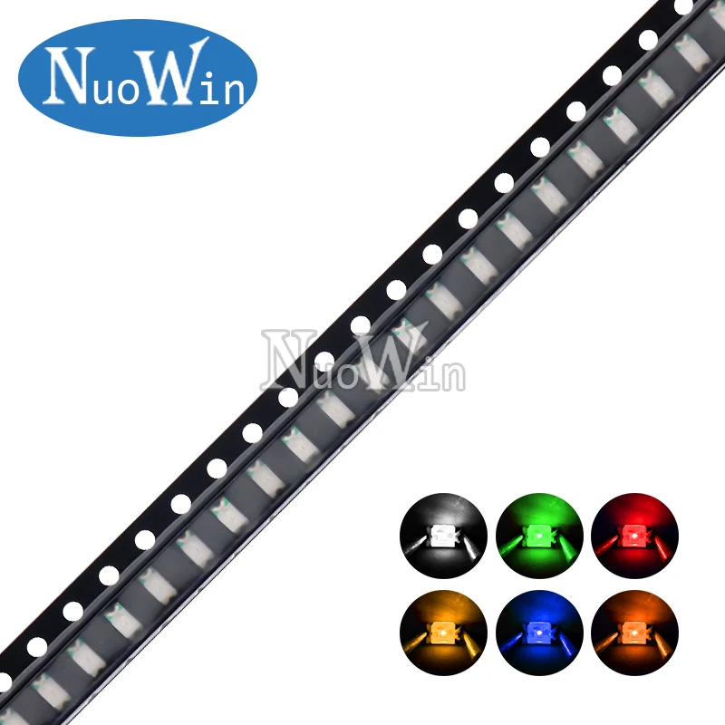 1 rotolo 0402 0603 0805 1206 Chip SMD LED bianco rosso blu giallo verde arancione bianco caldo diodo emettitore di luce nuovo